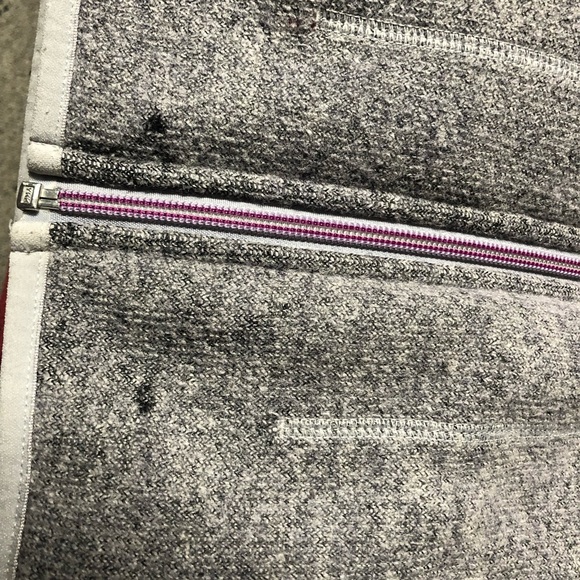 Womens Small 36 The North Face Grey woven wool and merlot lined polyester jacket - Picture 10 of 10